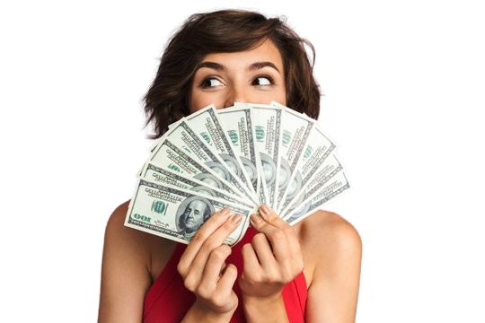 Woman investing
